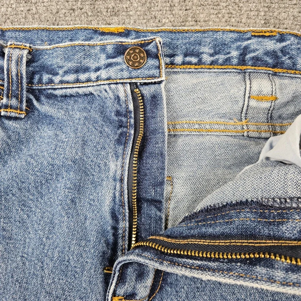 All American Clothing Co Mens Blue Straight Leg Jeans AA101L  34x34 USA Made